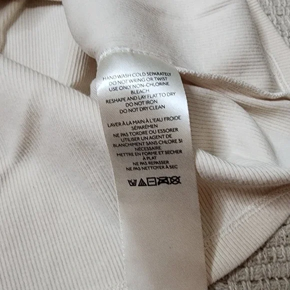 By ANTHROPOLOGIE Long Sleeve Top Cream Scoop Neck Peasant Cottage Boho‎ Small - Picture 5 of 8